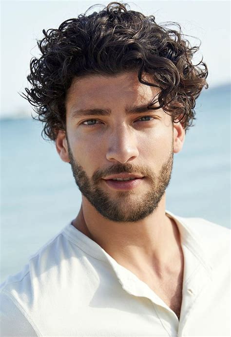 long curly hair styles men|More.